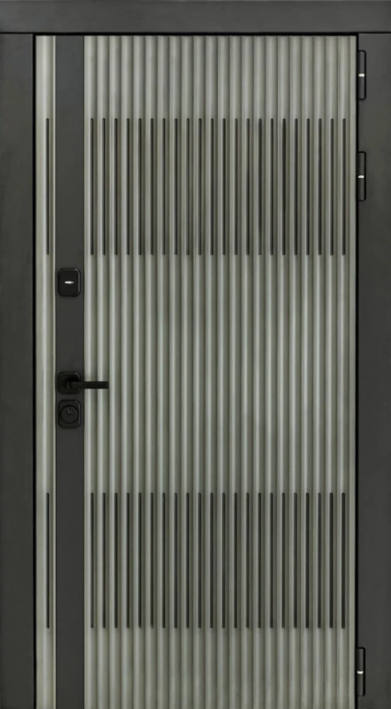 Входная дверь ДвериПРО Элфи ФЛ-259 (10мм, Дуб с пилением) DPRO225876 внешняя сторона